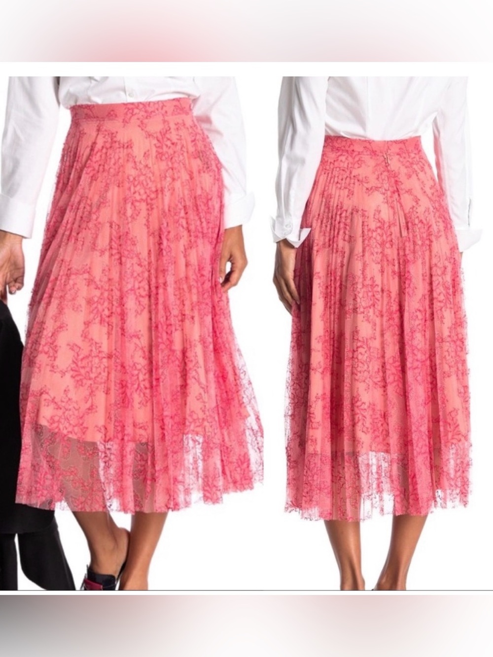 Burberry Wilton pleated lace skirt size IT 36 or US 2